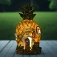 thumbnail image 3 of Accent Collection Cute Yellow-Green Polyresin Pineapple Solar Statue - Perfect Garden Gift & Fairy Decor, 3 of 6