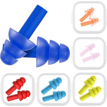6 Pairs Kids Ear Plugs Swimming Noise Cancelling Reusable Earplugs for Sleeping and Swimming, 6 Assorted Colors (Fresh Colors)