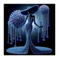thumbnail image 4 of Rewenti Elegant Lady Diy Rhinestone Art Kitgraceful Female Figure Patternhigh-Quality Canvas Shiny Diamonds Fullpartial Drill for Home Wall, 4 of 5