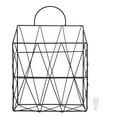 thumbnail image 1 of Cesta de almacenamiento de hierro hueca para pared de baño, organizador colgante, 1 of 9