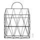 thumbnail image 1 of Cesta de almacenamiento de hierro hueca para pared de baño, organizador colgante, 1 of 9
