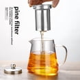 thumbnail image 3 of 1300ml Heat-Resistant High Borosilicate Glass Tea Pot with Stainless Steel Inner Liner, Built-in Strainer for Loose Leaf Tea, Large Capacity Design for Family Gatherings, Durable & Safe Brewing, 3 of 6