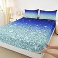 thumbnail image 3 of Castle Fairy Teenagers Bling Glitter Print Full Size Sheets,Dreamy Princess Bed Sheets, 3 of 7
