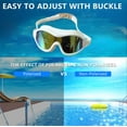 thumbnail image 4 of Ovzne Adult Waterproof Swimming Goggles - Large Frame With Anti-Fog Pc Lenses, Silicone Comfort Fit For Training Water Activities, 4 of 6