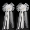thumbnail image 2 of Decoración de bricolaje para coche de boda, decoración para fiestas de bodas, lazo para coche, accesorios para respaldo de silla, ramillete, 2 of 6
