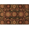 thumbnail image 1 of Ahgly Company Indoor Rectangle Abstract Brown Modern Area Rugs, 3' x 5', 1 of 4
