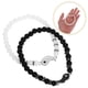 thumbnail image 3 of FELTECHELECTR 1 par de pulseras a juego Yin Yang con cordón tejido ajustable para parejas de amigos, 3 of 4