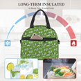 thumbnail image 5 of Goofa Cows With Calfs Green Pattern Lunch Bag ,Insulated Lunch Box, Small Leakproof Cooler Food Lunch Containers Reusable High Capacity Lunch Tote Bags, 5 of 8