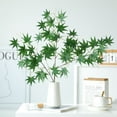 thumbnail image 5 of Konghyp Autumn Feast Simulation Green Maple Tree Branches, Home Decoration, Autumn Harvest Decor, Flexible Indoor Outdoor Use, Eco-Friendly Material, Easy Maintenance, 5 of 7