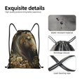 thumbnail image 5 of Bingfone Palatial Gold Pattern Horse Drawstrings Backpacks Bags for Men Women Gym Drawstrings Bag-Small, 5 of 8