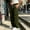 Army Green, variant on WIZUTIZ Men's Pleated Wide Leg Pants Elastic Drawstring Waist Relaxed Fit Solid Color Casual Track Trousers