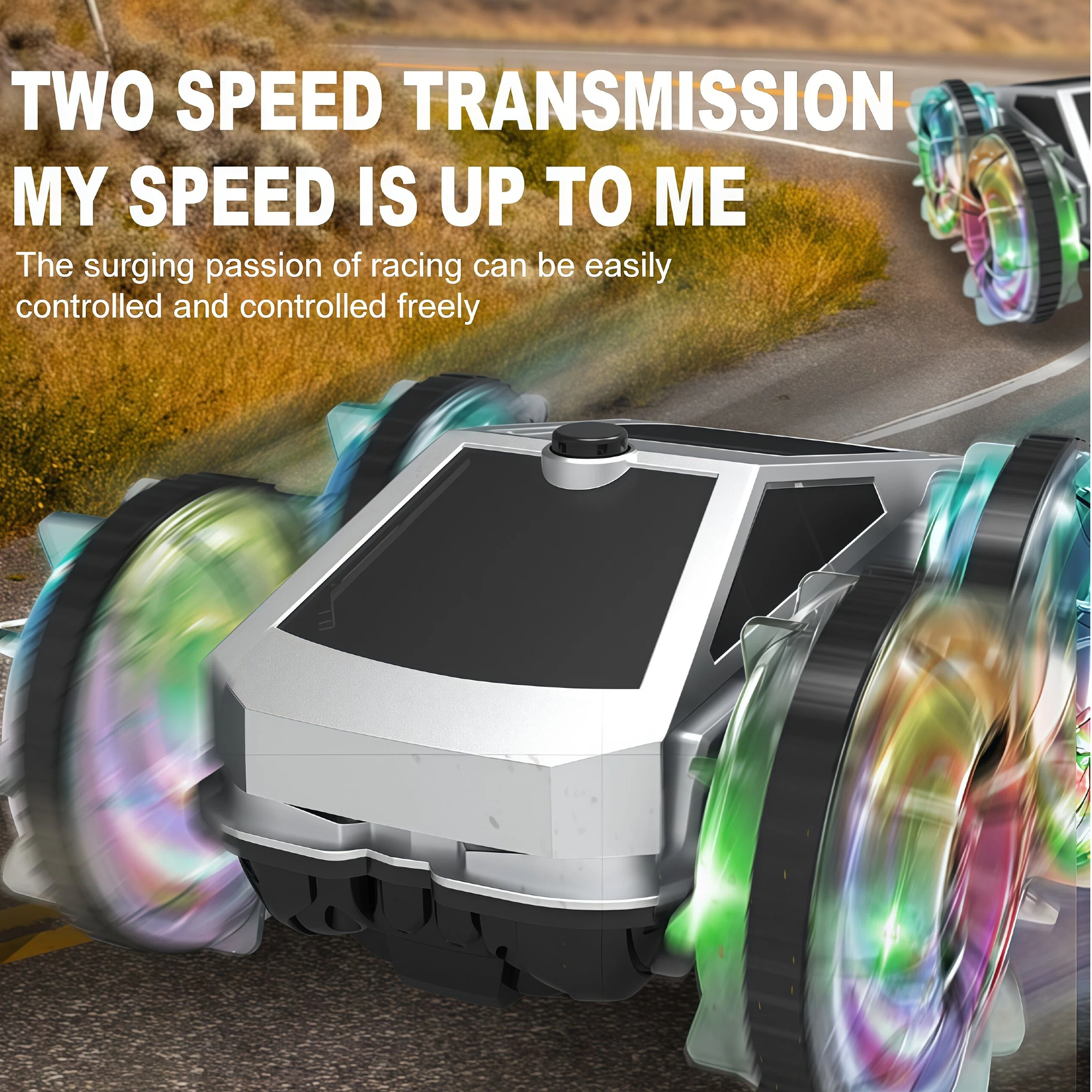 Remote Control Car 2.4 GHz Waterproof RC Trucks 4WD All Terrain Off-Road Pickup Kids Xmas Birthday Gifts Present Boys Girls Toys Ages 6+