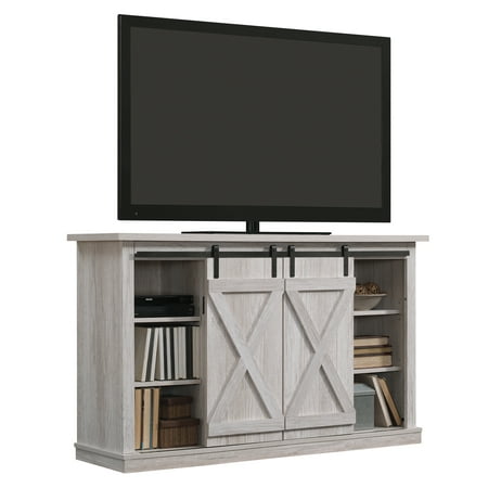 Twin Star Home Terryville Barn Door TV Stand for TVs up to 60", White Oak
