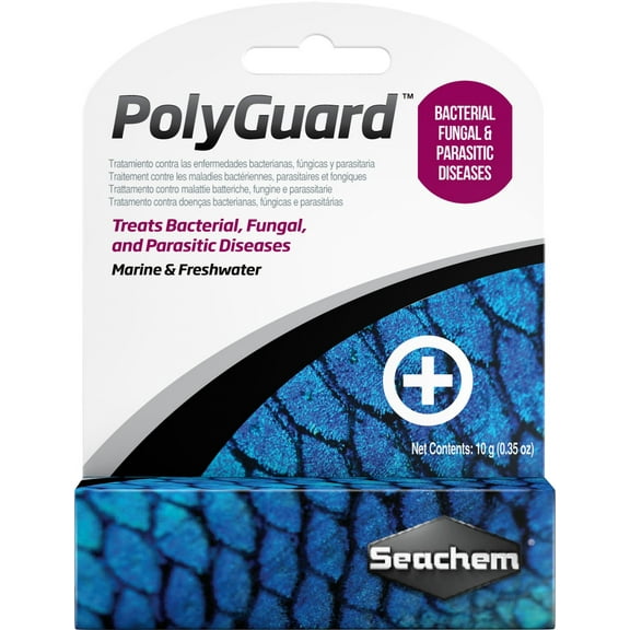 Seachem Laboratories PolyGuard Bacterial, Fungal and Parasitic Diseases Treatment ,0.4oz
