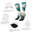 thumbnail image 3 of Honeii Tropical Parrot Floral Artwork Print Long Socks,Novelty Design Socks Gift for Men and Women,Crew Socks,Calf Socks, 3 of 6