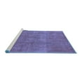 thumbnail image 2 of Ahgly Company Machine Washable Indoor Rectangle Oriental Blue Industrial Area Rugs, 7' x 10', 2 of 4
