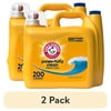 (2 pack) ARM & HAMMER Powerfully Clean Liquid Laundry Detergent Soap, Clean Burst, 200 fl oz, 200 Loads