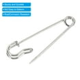 thumbnail image 4 of Uxcell Safety Pins 1.5 inch Large Metal Sewing Pins Silver Tone 20Pcs, 4 of 5