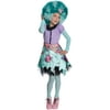 Childs Girls Monster High Honey Swamp Costume And Wig Bundle