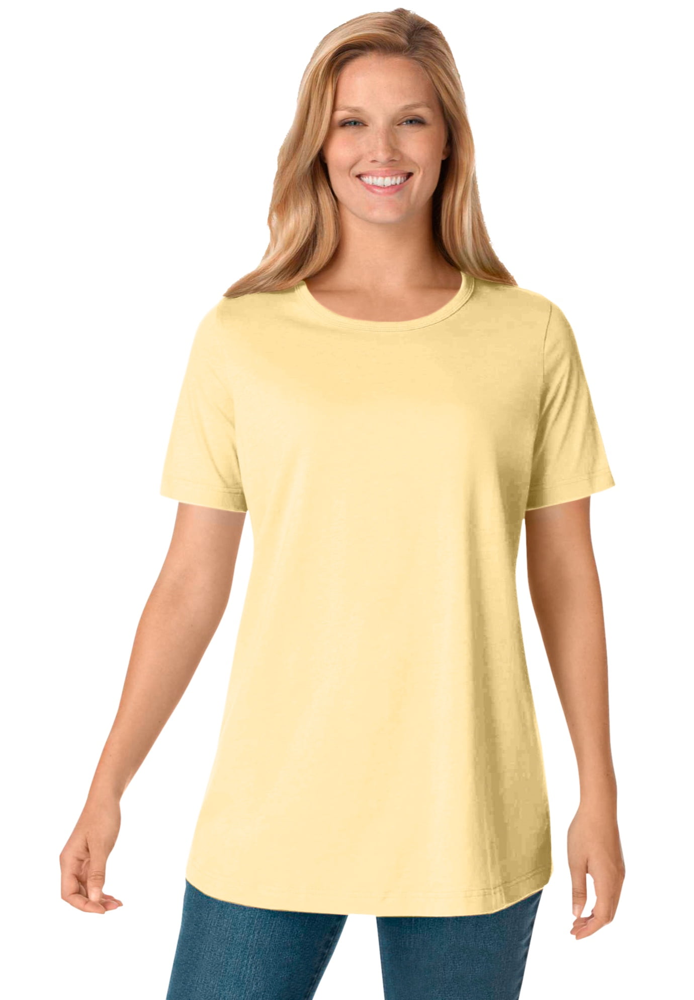 bright yellow womens tops