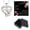 B, variant on Mom Necklace Perfect Sentimental Present For Mother's Day Birthday Christmas With Heartfelt Message Card And Elegant LED Lighted Present Box To Show Your Love Heart Necklace