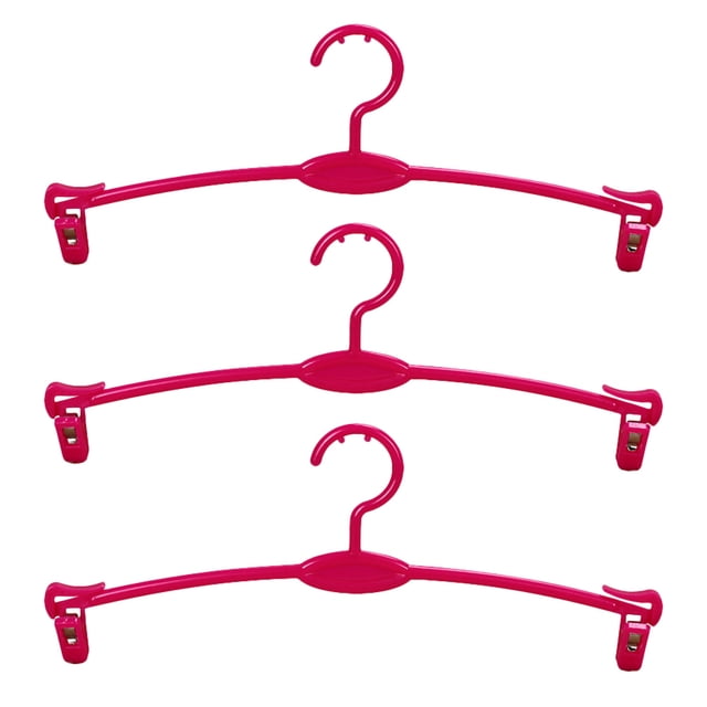 MasteelfCA 15Pcs Plastic Underwear Panties Hangers Simplicity Practical Bra Support Rack Laundry Drying Holder for Home Shop (Rosy)