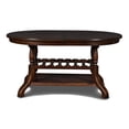 thumbnail image 3 of New Classic Furniture Bixby Contemporary Solid Wood Dining Table in Espresso, 3 of 5