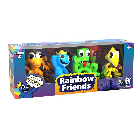 Minifiguras 4-Pack Rainbow Friends Serie 2 Neon 6,5 cm