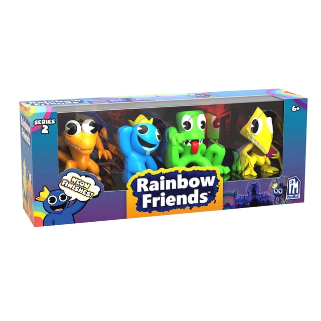 Minifiguras 4-Pack Rainbow Friends Serie 2 Neon 6,5 cm