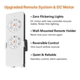 thumbnail image 3 of Ventilador de techo WWM Farmhouse de 20 pulgadas, montaje empotrado, 6 LED, control remoto, 3 of 8