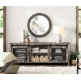 thumbnail image 3 of Wampat Farmhouse TV Stand with Sliding Barn Door, Gray, 3 of 7