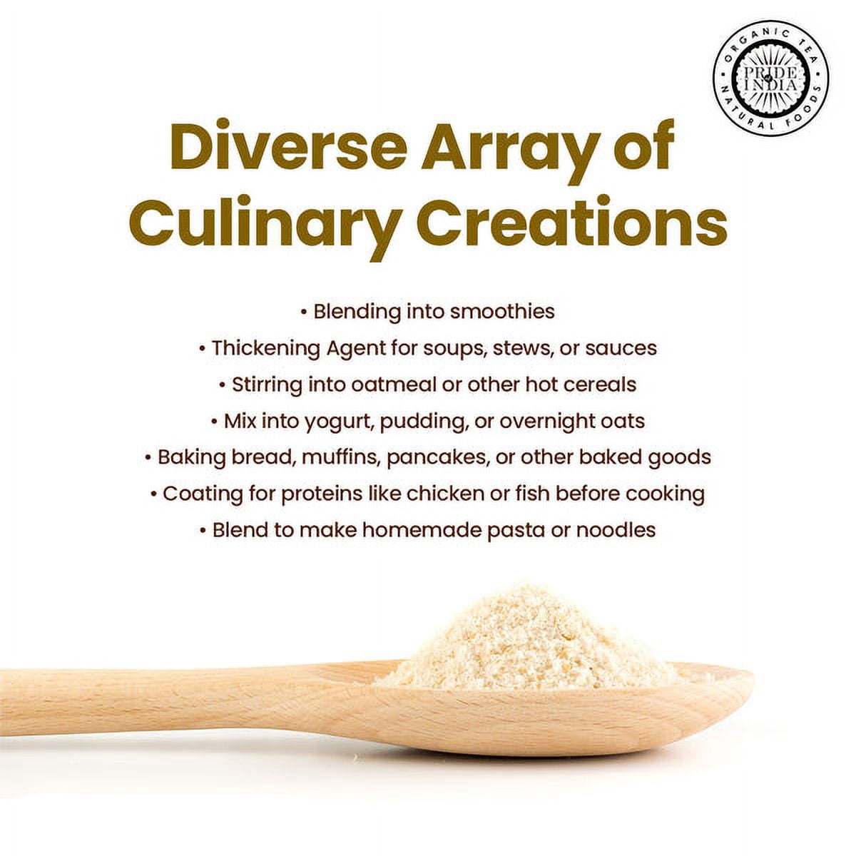 Pride of India - Pack of 6 -  Quinoa Flour for Baking & Cooking, 1 lb Jars, Vegan Gluten-free