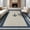 Beige, Pattern 2, variant on ODIKA 8'x10' Inspired Anchor Motif Washable Area Rug Non-Shedding, Easy Care, for King Size Bedroom Under Bed, Master Suite
