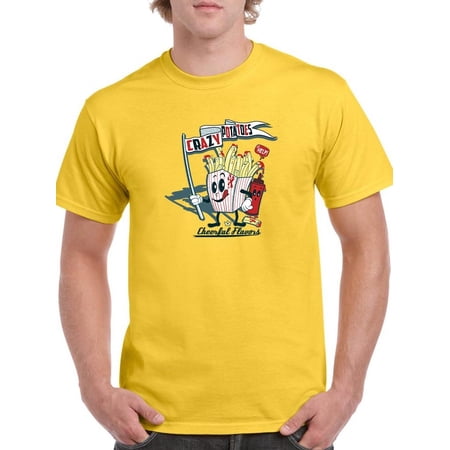 Crazy Potatoes T-Shirt Men -Image by Shutterstock Male Medium
