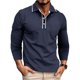 thumbnail image 1 of pstuiky camisas de manga larga para hombre, Cárdigan informal de manga larga con botones y bolsillo para hombre salir tops m, 1 of 7