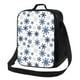 thumbnail image 1 of Disketp blue Snowflake Prints Bolsa Térmica Estampada para Almuerzo, Lonchera para Hombres y Mujeres Adultos, 1 of 7