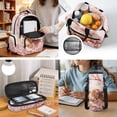 thumbnail image 5 of Bulopur Pink Cherry Blossom Kids Backpack Set 4 Pcs Highland Cow Print Waterproof Kids School Bag with Lunch Box, Pencil Case and Water Bottle Cover for Animal Theme, 5 of 7
