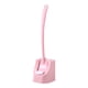 thumbnail image 2 of Escobilla de Baño con Soporte, Escobilla de Baño, Fregadora de Inodoro, Cepillo de Limpieza, Cabezal de Cepillo de Doble Cara para Inodoro Doméstico Rosa, 2 of 9