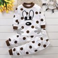 thumbnail image 2 of NOLDARES Little Boys Pajamas Toddler Boys Clothes Truck Cotton 2 Pieces Pjs Kids Jammies Sets Fall Winter Sleepwear 6-12 Months 12-24 Months 2t 3t 4t 5t 6t 7t 8t 9t Children,White,1-2 Y, 2 of 6