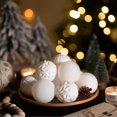 thumbnail image 3 of Valery Madelyn 24ct 2.36 inches Christmas Ball Ornaments Set, Shatterproof White Christmas Party Ball Hanging Ornaments Decoration for Xmas Holiday Tree, 3 of 7