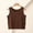 Coffee(New), variant on PNTUTB Women's Sleeveless Top,Fashionable Solid-Color Minimalist Versatile Casual Comfortable Round-Neck Cropped Tank Top