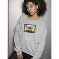 thumbnail image 2 of 80's Throwback Love Sweatshirt Women -Image by Shutterstock, Female x-Large, 2 of 4