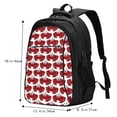 thumbnail image 5 of Wukai Cute Red Crab Travel Laptop Backpack: Business Water-Resistant Bag with USB Charging Port, Ideal College Backpack for Men & Women, 5 of 6