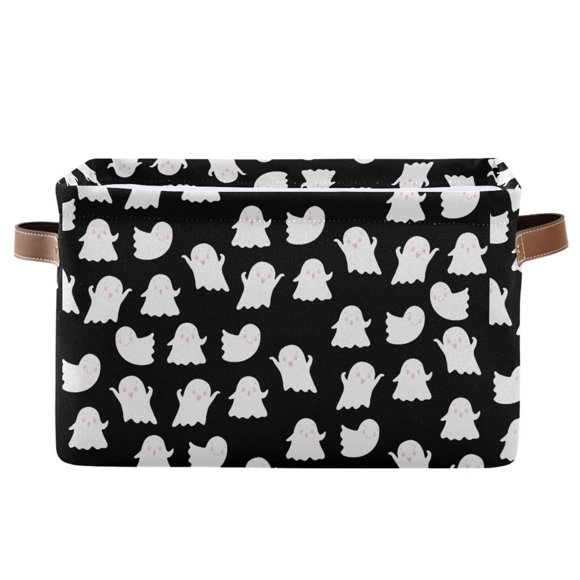 Cesta de almacenamiento XUWU de lona plegable con asa, 36 x 26 x 21 cm