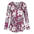 thumbnail image 4 of TIMIFIS Mode Automnale pour Femmes Tunique à Manches Longues d'Automne pour Femmes pour Porter avec des Leggings Blouse Décontractée à Col en V T-Shirt Blouse pour Femmes, 4 of 7