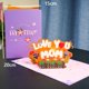 thumbnail image 1 of Pop-Up Flower Card Flora 3D Greeting Card for Birthday Mothers Father's Day Graduation Wedding Anniversary Get Well Sympathy Gao Jinjia LED, 1 of 2