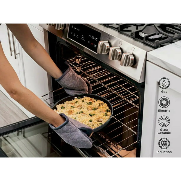 Ninja C30830 Foodi Neverstick Premium 12-Inch Everyday Pan with Glass Lid