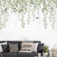 thumbnail image 1 of 1pc, Green Plant Willow Branch Bird Wall Sticker Bedroom Living Room Home Entryway Wall Decoration Sticker Self-adhesive, 1 of 4