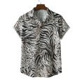 thumbnail image 4 of Eashery Mens T-Shirt Regular Fit Casual Blouse Men Button-Down Dress Shirt Shirts Khaki XL, 4 of 5