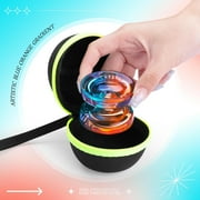 Magicyoyo K2 Crystal Yoyo - Professional Responsive Yo-yo for Kids Beginners + Extra Unresponsive Bearing + 12 Strings ( Blue Orange)